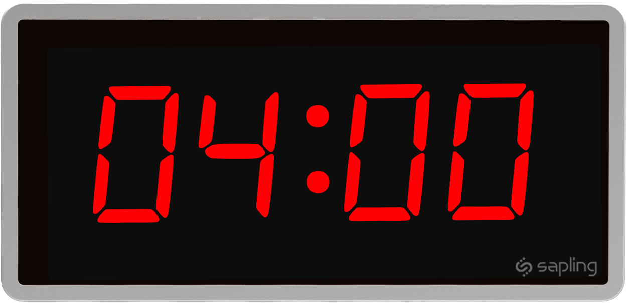 4 digital clock